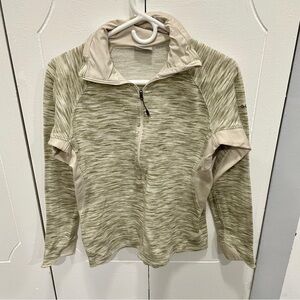 Columbia Beige Half Zip Sweatshirt